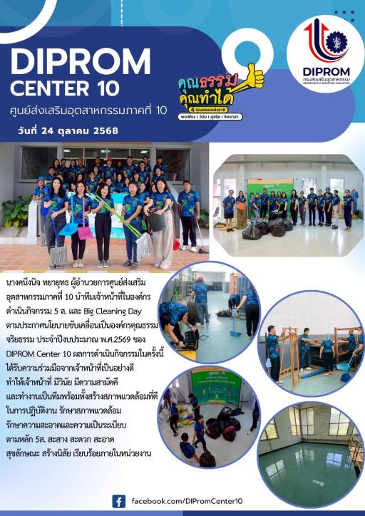 ดำเนินกิจกรรม 5 ส.ตามประกาศนโยบายขับเคลื่อนเป็นองค์กรคุณธรรม จริยธรรม ประจำปีงบประมาณ พ.ศ.2569